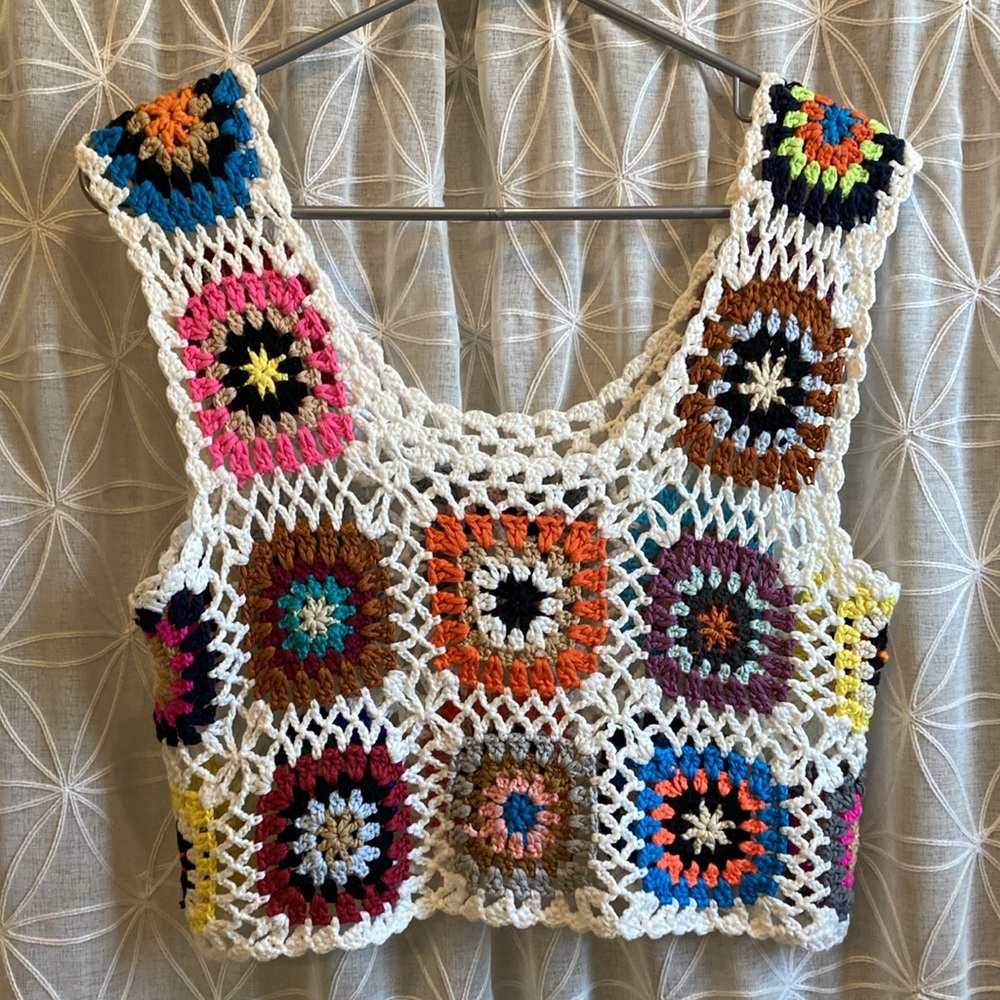 Crotchet Granny Square Tank Top - Picture 7 of 7